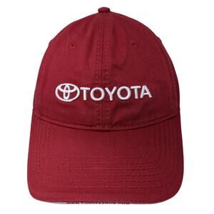 Toyota Hometown Baseball Cap Red One Size Adjustable Embroidered Atlanta Cap